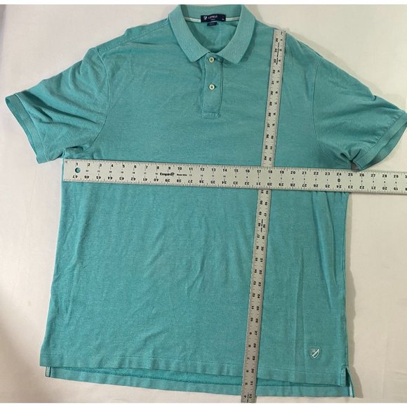 Men's Cremieux Classics Polo Shirt Size XL Striped Short Sleeve Blue Collared - Picture 3 of 7